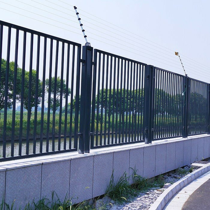 steel garden fence